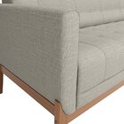 Sofá Para Sala De Estar 3 Lugares 200cm Brooks Cru