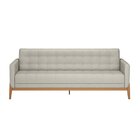 Sofá Para Sala De Estar 3 Lugares 200cm Brooks Cru