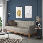 Sofá Para Sala De Estar 3 Lugares 200cm Brooks Cru