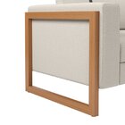 Sofá Para Sala De Estar 3 Lugares 200cm Lin Areia