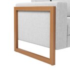 Sofá Para Sala De Estar 3 Lugares 200cm Lin Cinza