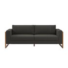 Sofá Para Sala De Estar 3 Lugares 200cm Lin Grafite