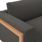 Sofá Para Sala De Estar 3 Lugares 200cm Lin Grafite