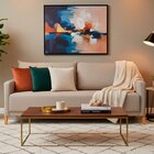 Sofá Para Sala De Estar 3 Lugares Pés De Madeira Eudora Bege