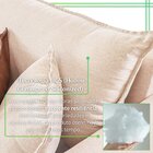 Sofá Para Sala De Estar 4 Lugares 245cm Linho Living Canela B