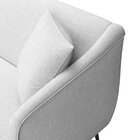 Sofá Para Sala De Estar Em Linho 230cm Adams Cinza