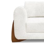 Sofá Para Sala De Estar Fixo 2 Lugares Djon Branco