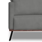 Sofá Para Sala De Estar Fixo 2 Lugares Zeki Cinza