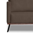 Sofá Para Sala De Estar Fixo 2 Lugares Zeki Marrom