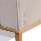 Sofá Para Sala De Estar Fixo 4 Lugares Aquiles Luxo Bege Claro