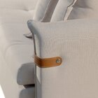 Sofá Para Sala De Estar Fixo 4 Lugares Atlas Bege Claro