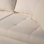 Sofá Para Sala De Estar Fixo 4 Lugares Atlas Bege Claro