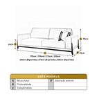 Sofá Para Sala De Estar Fixo 4 Lugares Magnus Luxo Bege