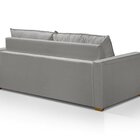 Sofá Para Sala De Estar Palermo Linho - 228 Cm Cinza Claro