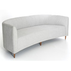 Sofá Para Sala Margot Curvo 2 24 Metros Tecido Linho Pés Made