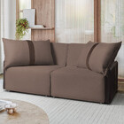 Sofá Para Sala Reclinavel Estofado Doux 200cm Veludo Castor