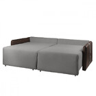 Sofá Para Sala Reclinavel Estofado Doux 200cm Veludo Cinza