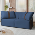 Sofá Para Sala Reclinavel Estofado Manhattan 200cm Veludo