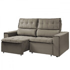 Sofá Para Sala Reclinavel Estofado Torino200cm Veludo