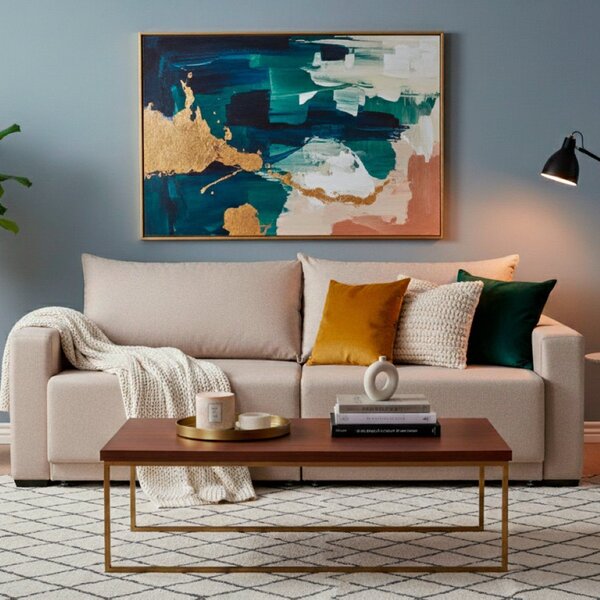 Sofá Para Sala Retrátil E Reclinável 182cm Zeus Bege