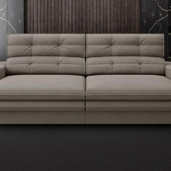 Sofá Pegasus 2,00m Assento Retrátil E Reclinável Velosuede Be