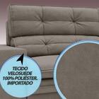 Sofá Pegasus 2,00m Assento Retrátil E Reclinável Velosuede Be