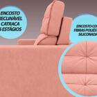 Sofá Pegasus 2,00m Assento Retrátil E Reclinável Velosuede Ro