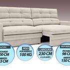 Sofá Pegasus 2,30m Assento Retrátil E Reclinável Velosuede Ar