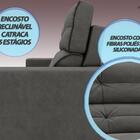 Sofá Pegasus 2,30m Assento Retrátil E Reclinável Velosuede Ci