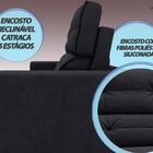 Sofá Pegasus 2,30m Assento Retrátil E Reclinável Velosuede Pr