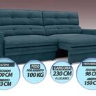 Sofá Pegasus 2,30m Assento Retrátil E Reclinável Velosuede Ro