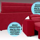 Sofá Pegasus 2,30m Assento Retrátil E Reclinável Velosuede Ve