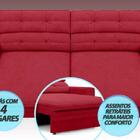 Sofá Pegasus 2,30m Assento Retrátil E Reclinável Velosuede Ve