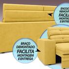 Sofá Pegasus 2,50m Assento Retrátil E Reclinável Velosuede Ca