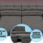 Sofá Pegasus 2,50m Assento Retrátil E Reclinável Velosuede Ci