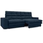 Sofá Pegasus 2,50m Assento Retrátil E Reclinável Velosuede Pe