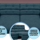 Sofá Pegasus 2,50m Assento Retrátil E Reclinável Velosuede Ro