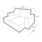 Sofá Pequim 2 Lugares Retrátil E Reclinável 180cm Tecido Sued