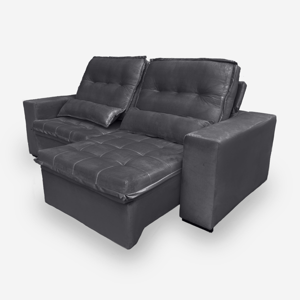 Sofá Persia 2 Lugares 1,70 Metros Veludo - 10 Cinza