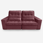 Sofá Persia 2 Lugares 1,70 Metros Veludo - 22 Bordô
