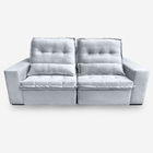 Sofá Persia 2 Lugares 1,70 Metros Veludo - 26 Prata