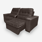 Sofá Persia 2 Lugares 1,90 Metros Veludo - 17 Chocolate