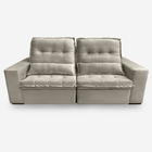 Sofá Persia 4 Lugares 2,30 Metros Veludo - 02 Bege