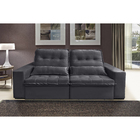 Sofá Persia 5 Lugares 2,70 Metros Veludo - 10 Cinza