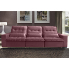 Sofá Persia 6 Lugares 3,50 Metros Veludo - 22 Bordô