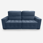 Sofá Plus 5 Lugares 2,70 Metros Veludo - 24 Marinho