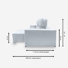 Sofá Plus 6 Lugares 3,20 Metros Veludo - 26 Prata