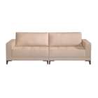 Sofá Plus Volga 4 Lugares Linho Bege 280 Cm