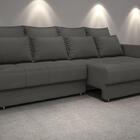 Sofá Poesia 2,30m Retrátil E Reclinável Velosuede Cinza - Net