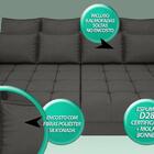 Sofá Poesia 2,30m Retrátil E Reclinável Velosuede Cinza - Net